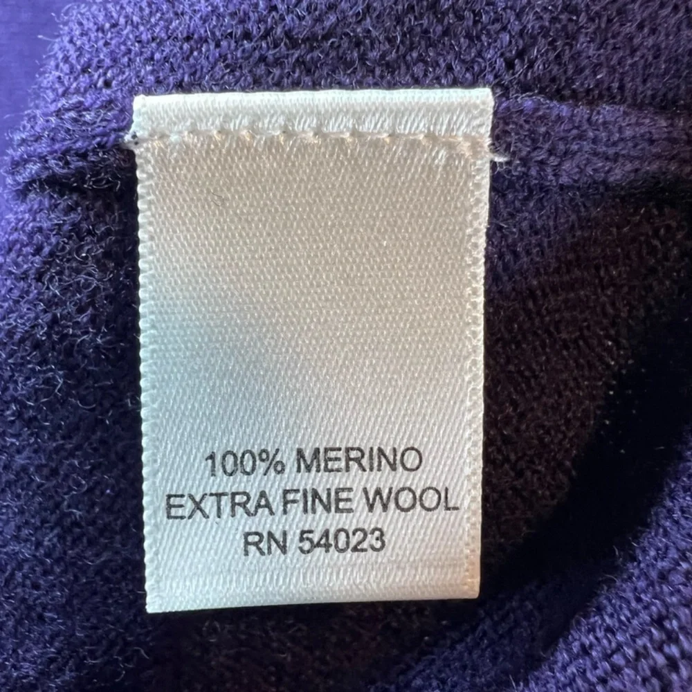 Banana Republic Merino Wool Argyle Sweater Purple V-Neck Preppy Office  Sz Large